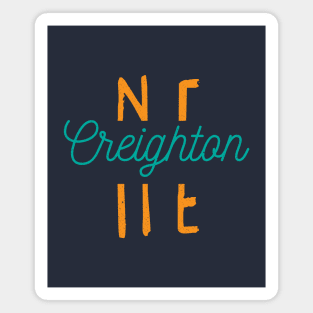 Creighton Nebraska City Typography Magnet